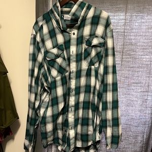 LRG Teal Plaid Button-up